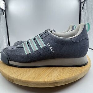 Adidas Samoa Loop J Athletic Shoes C77760 Gray Mint Green Tennis Shoes Sz 7